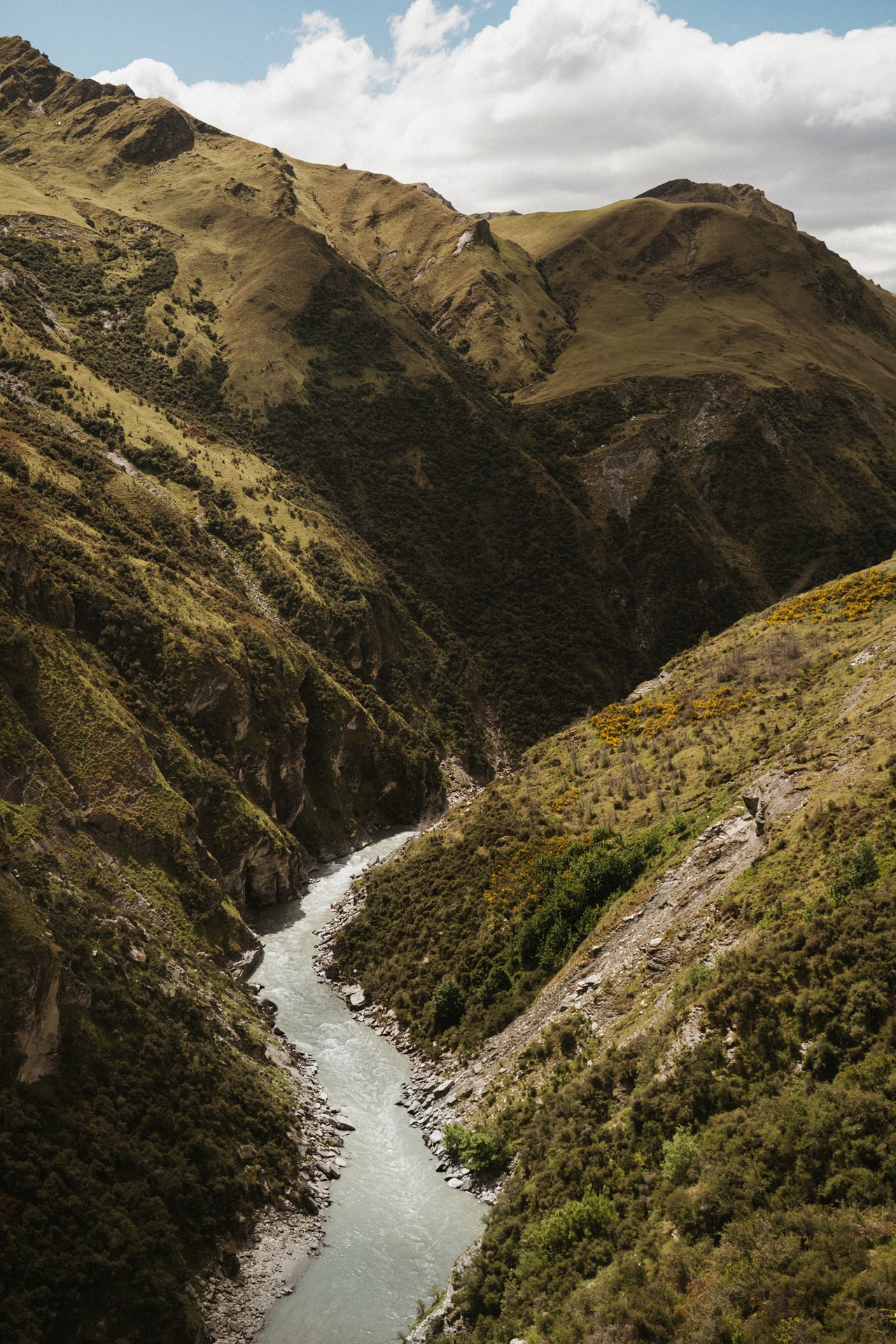 Shotover River from top of Bells Hill